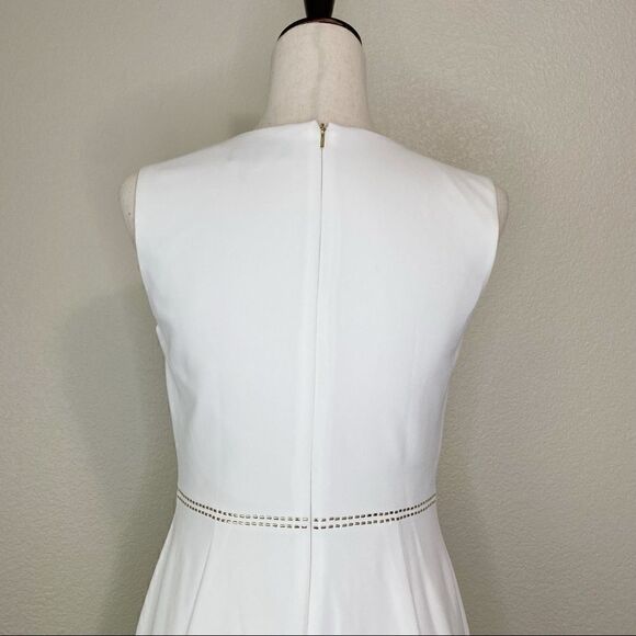 NWOT DKNY White Sleeveless Studded Waist Sheath Dress - Picture 10 of 14